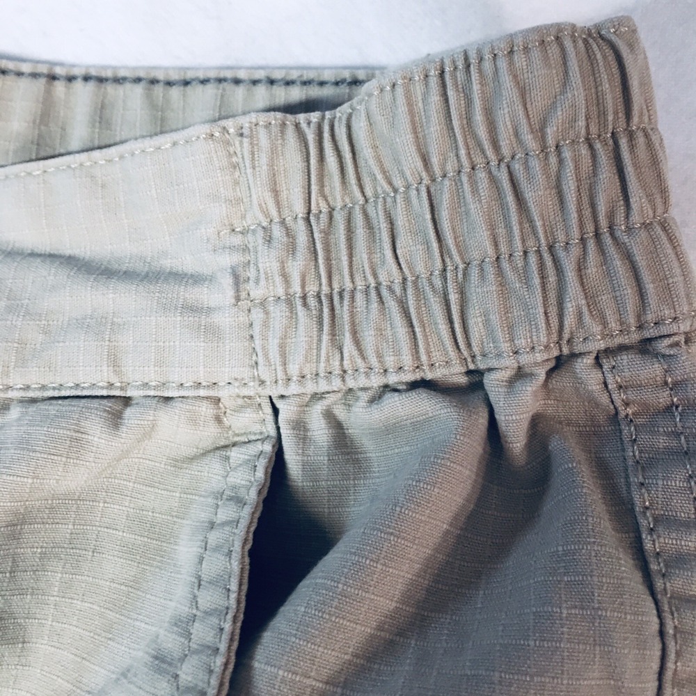Mens Size 48 Cargo Trail Shorts Tan Cotton 9 Inch Inseam Hiking Outdoor NEW - Picture 6 of 11